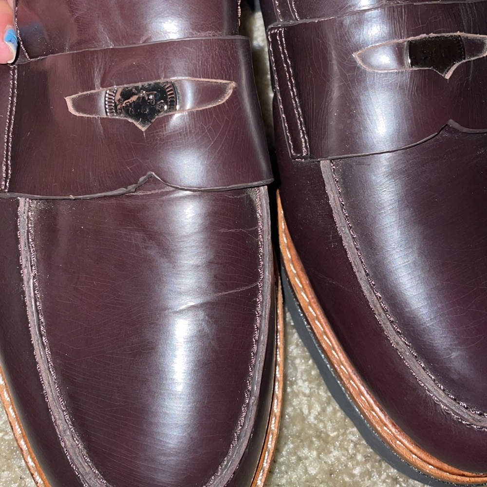 Coach Brown Leather Loafers - Picture 3 of 6